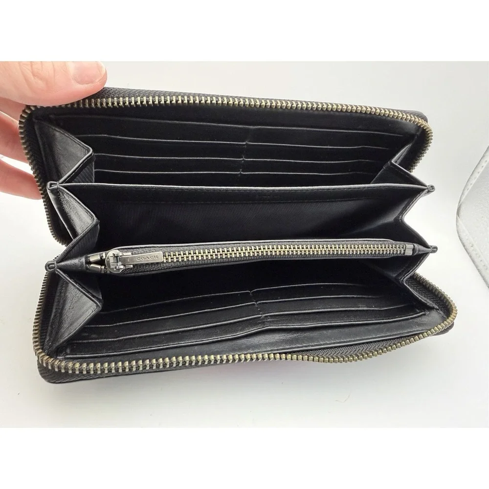 VERY RARE COACH RETIRED MULTI COLOR PYTHON ACCORDION ZIP-AROUND WALLET